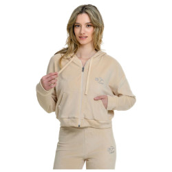 Target Γυναικεία ζακέτα Hooded Velour Crop Jacket